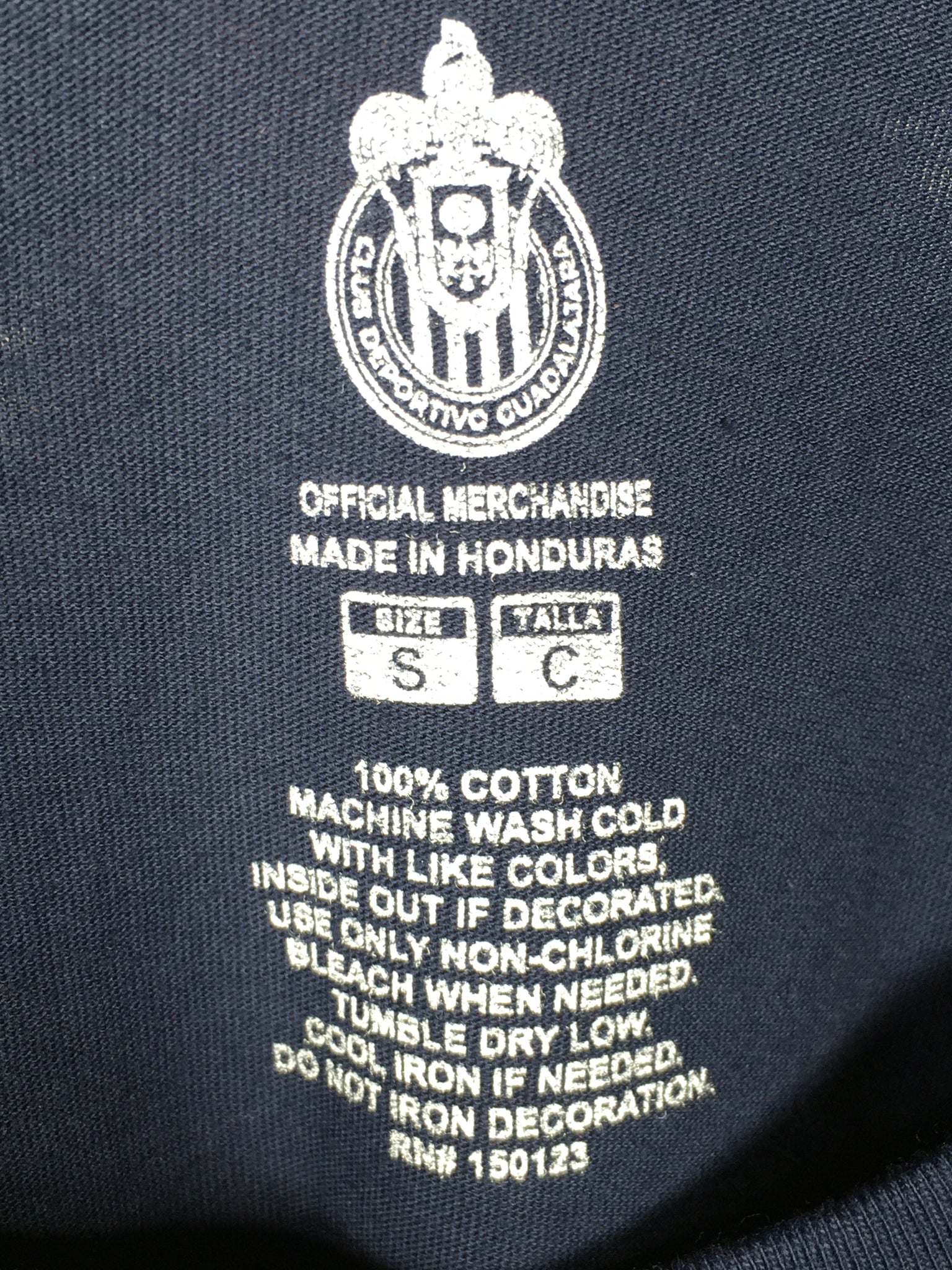 Chivas Guadalajara Distressed Logo T-Shirt - Navy Blue