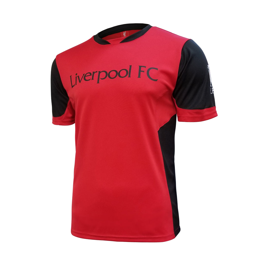 Liverpool LFC Red Black Training Jersey Shirt Logo