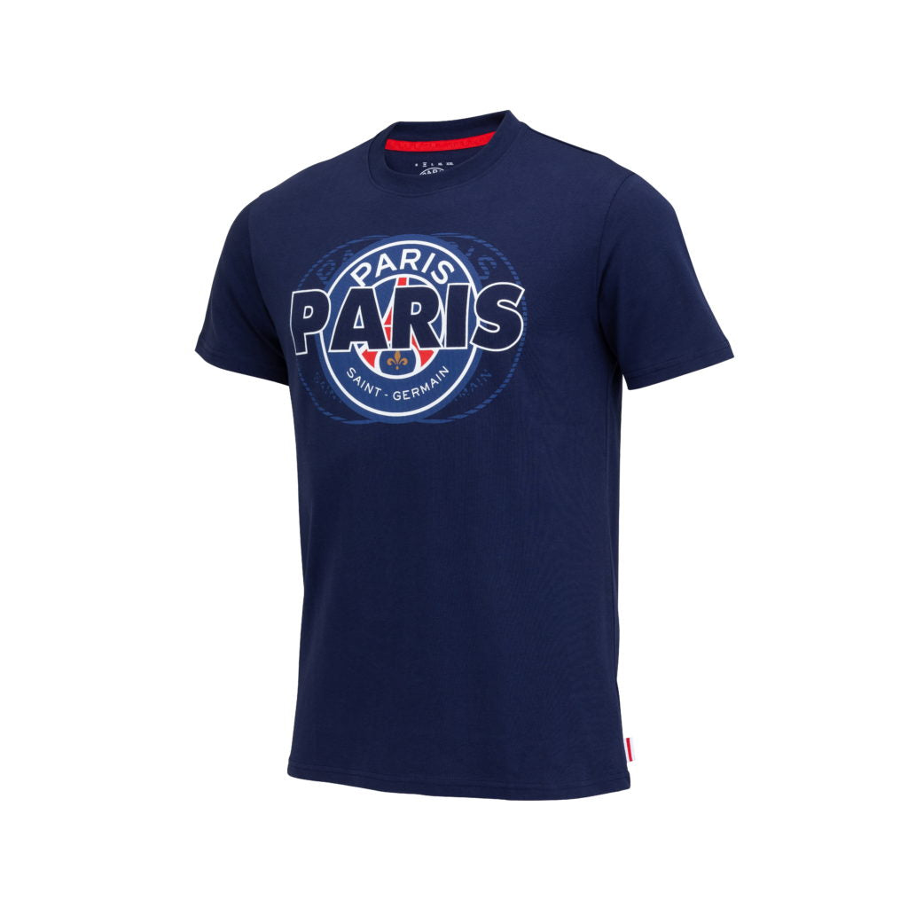 PSG Paris Saint Germain 2021 Team Logo Crest T-Shirt Soccer Messi France