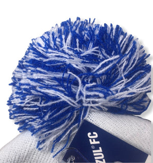 Cruz Azul 2024 Knit Winter Pom Beanie Hat - Blue / White