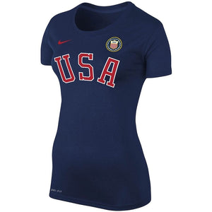 Team USA Nike Dri-Fit Blue Block Women's Training T-Shirt