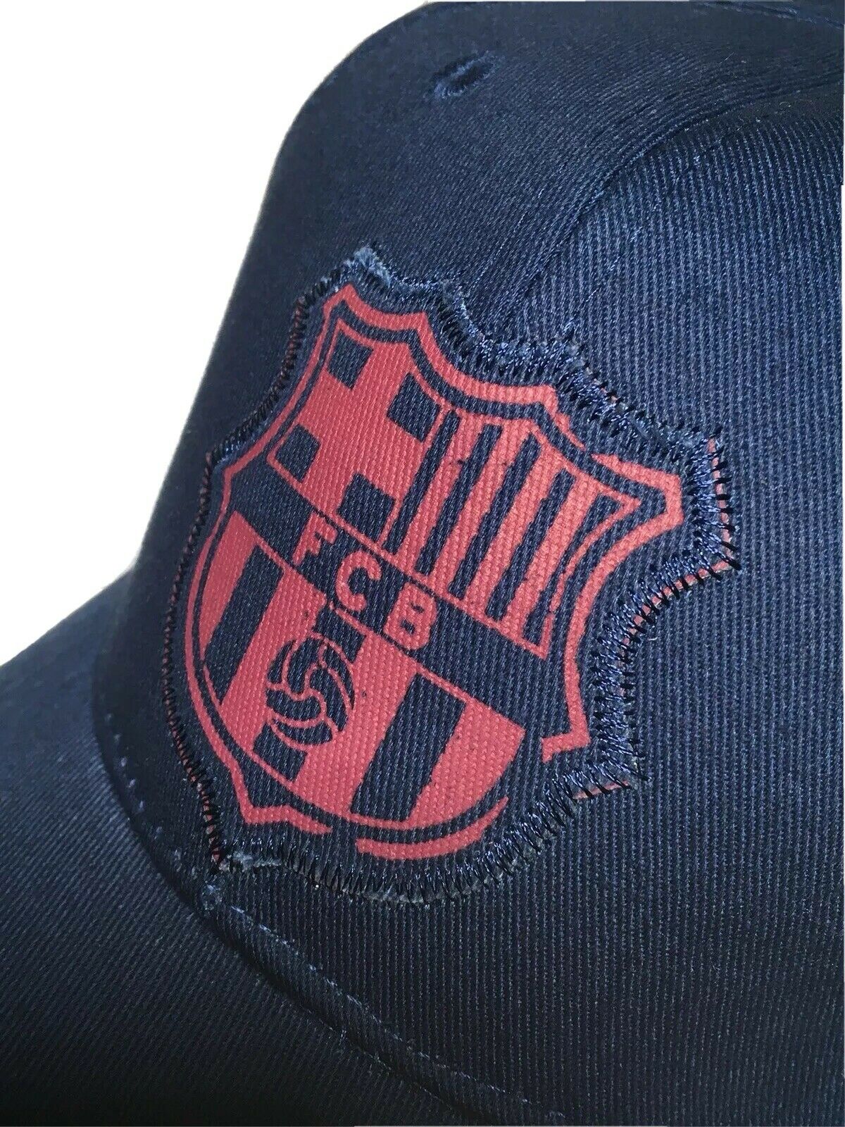 Barcelona Snapback Logo Hat - Navy Blue