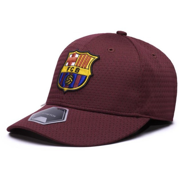 Barcelona FC FCB Burgundy Soccer Hat Cap Football Messi Spain Fi Collection