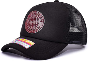 Bayern Munich Fan Ink Adjustable Snapback Logo Trucker Hat Cap Germany Munchen Soccer 2022