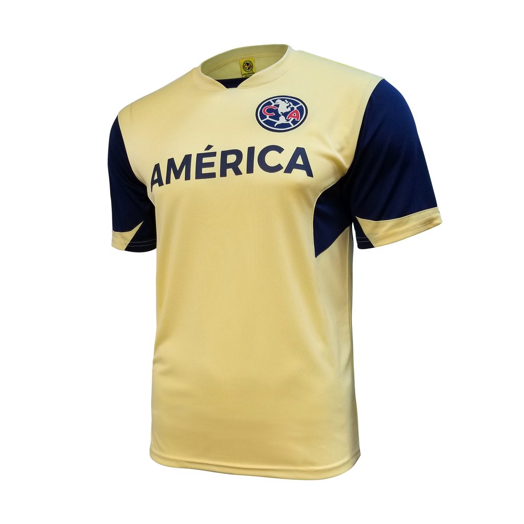 Club America 2021 Game Day Striker Jersey Shirt Yellow Blue Mens Soccer Futbol Mexico Playera