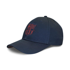 FCB Barca Barcelona Logo Adjustable Snapback Hat Cap Blue Official