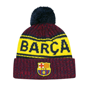 FC Barcelona Barca Messi Winter Knit Beanie Hat Cap 2020 Soccer Spain Pom