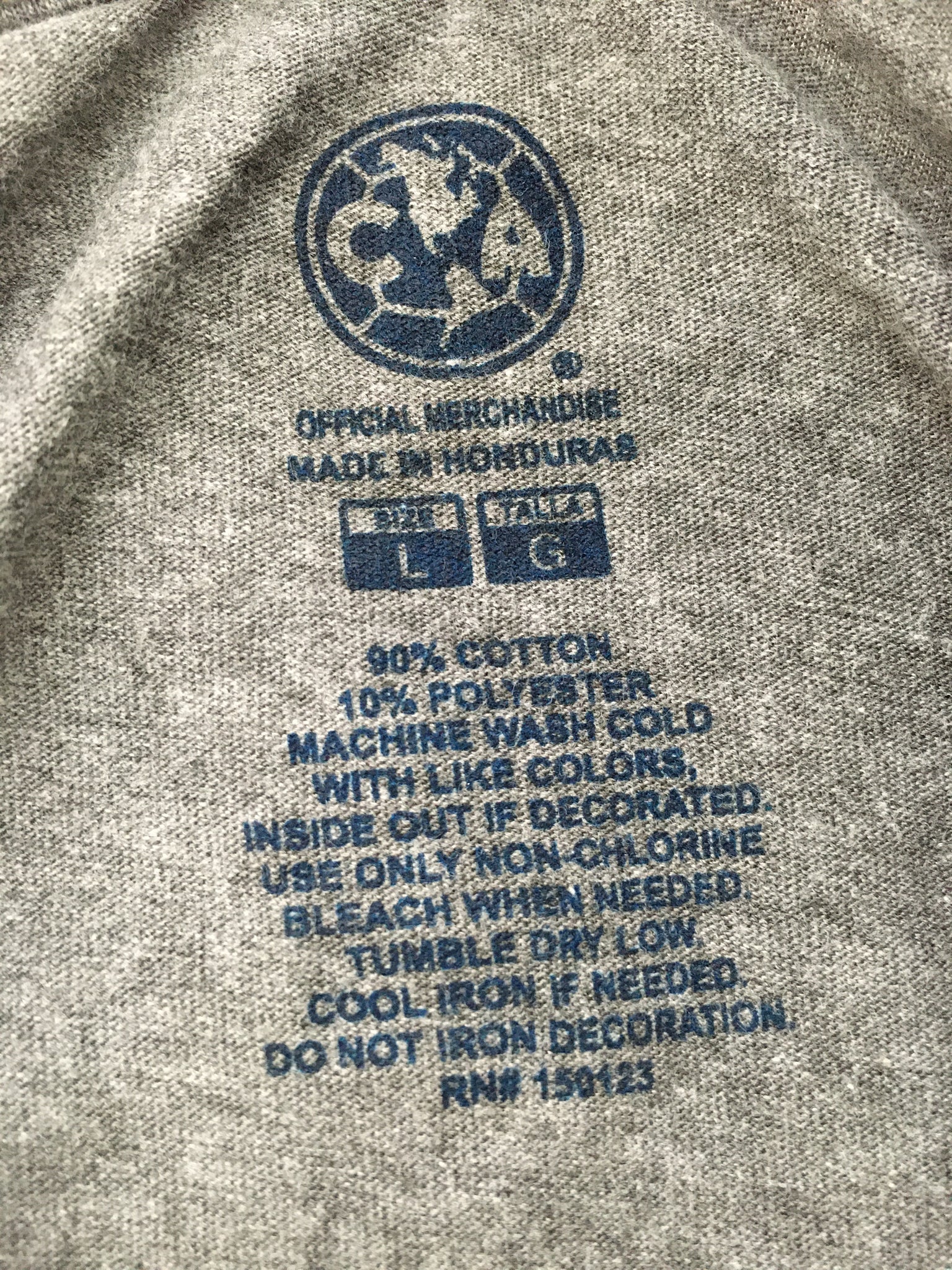 Club America Distressed Logo T-Shirt - Heather Grey