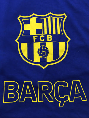 Barcelona Crest Logo T-Shirt - Blue/Gold