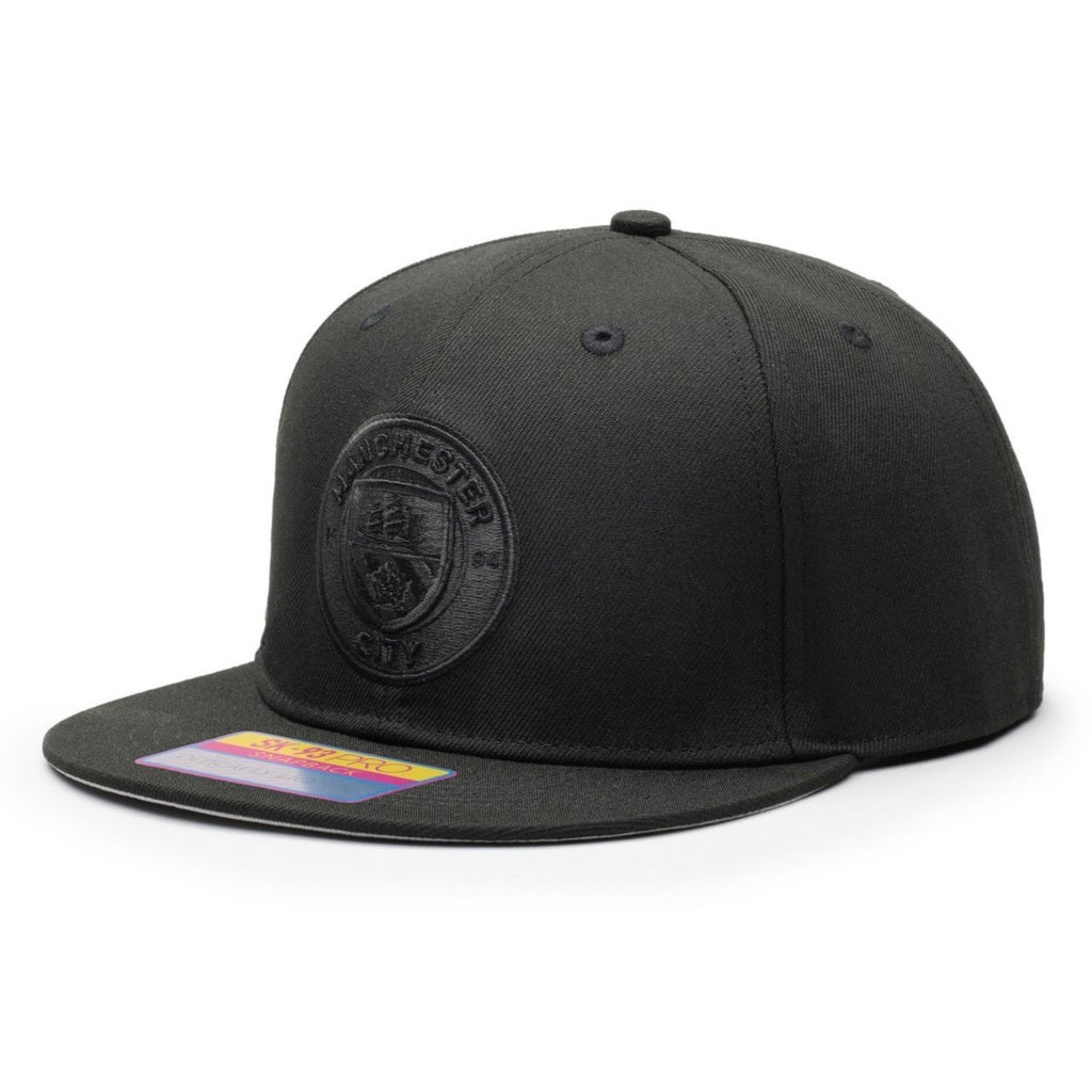Manchester City Fi Collection Black Hat Cap Snapback Man Cityzen Dusk Blackout