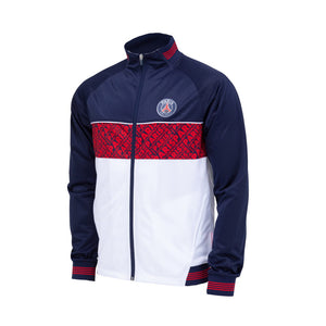 Paris Saint Germain PSG Track Jacket Warmup Logo France Red White Blue 2021 Messi