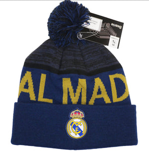Real Madrid 2020 Winter Pom Beanie Hat Cap Navy Blue