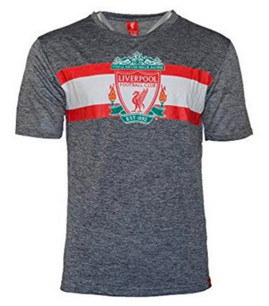 Liverpool FC Poly Training Jersey Shirt - Heather Grey