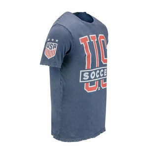US Soccer Men's Vintage Style T-Shirt - Blue