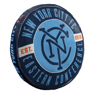 New York City Football Club NYCFC Official MLS 15" Cloud Pillow