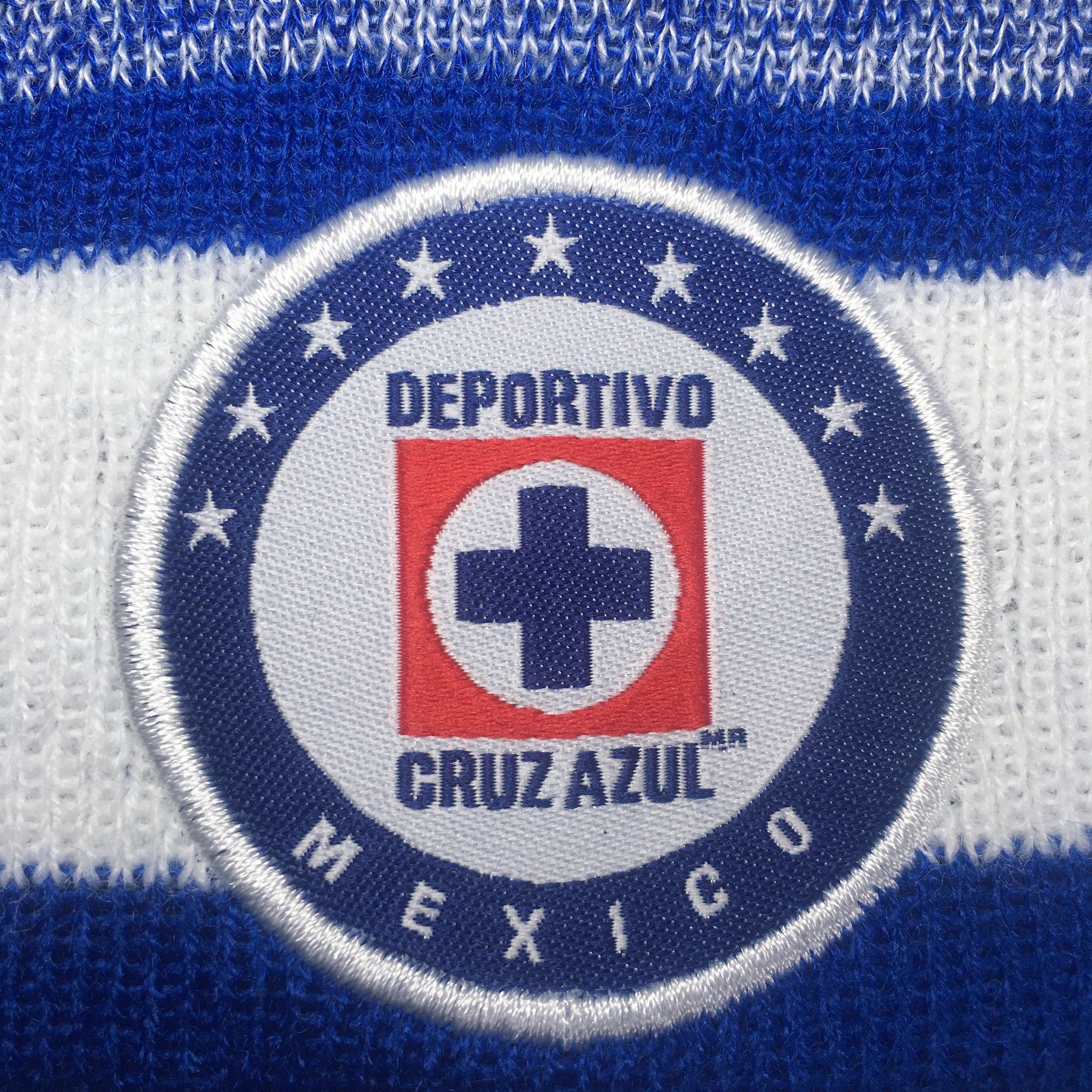 Cruz Azul 2024 Knit Winter Pom Beanie Hat - Blue / White