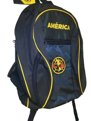 Club America School Backpack w/ Soccer Ball Compartment