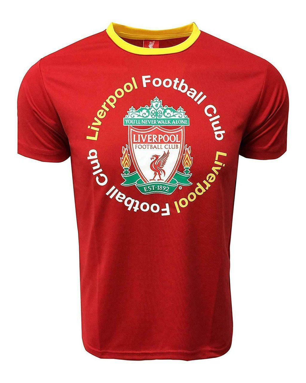 Liverpool 1892 Training Jersey Top Shirt Tee Logo Red Ringer