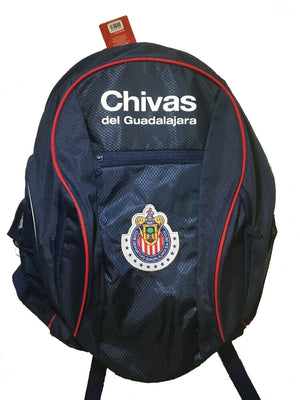 Chivas Guadalajara School Soccer Ball Backpack Bag Blue
